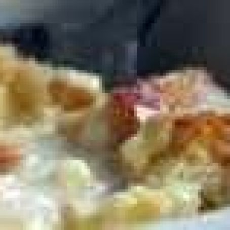 White chocolate bread pudding