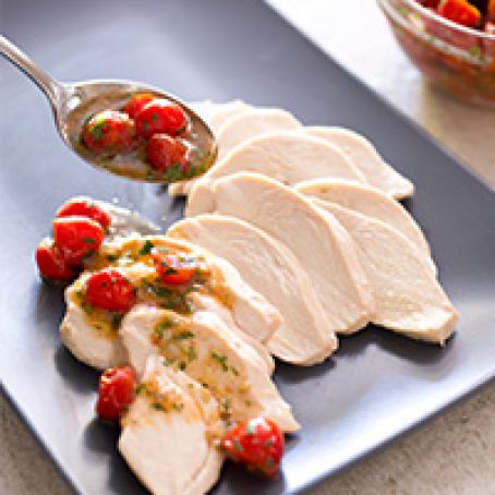 Perfect Poached Chicken Breasts