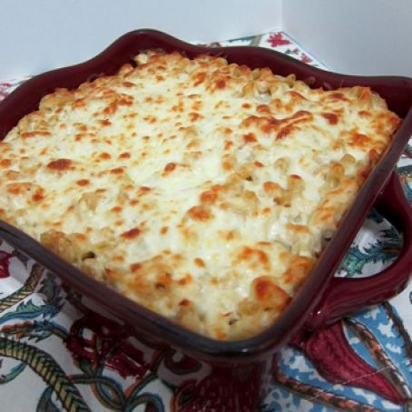 Three Cheese Chicken Alfredo Bake