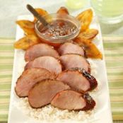 Chile Rubbed Pork Tenderloin with Apricot Glaze