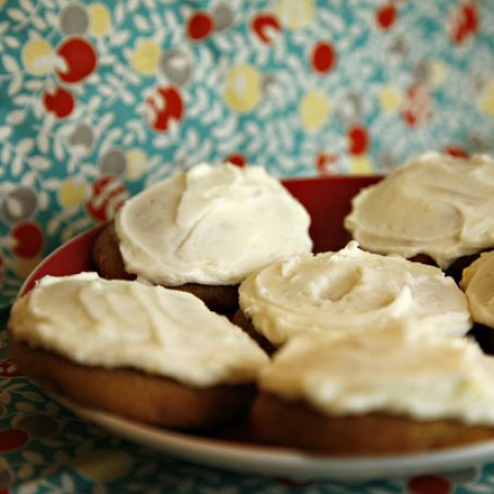 Banana Spice Cookies with Lemon Butter Icing