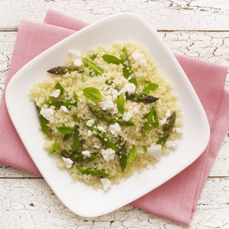 Asparagus and couscous