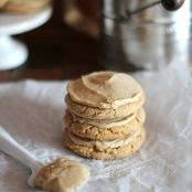 Chewy Brown Sugar Cookies with Brown Sugar Frosting