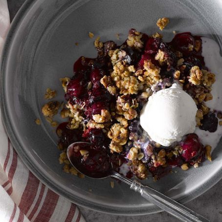 Baked NYC Cherry Crisp