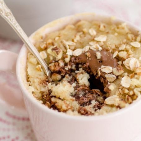 Oatmeal Nutella Mug Cake