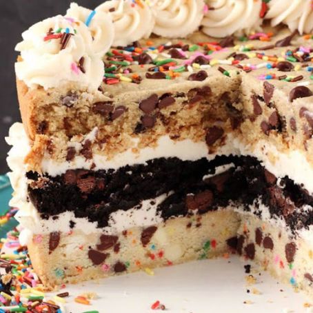 Ultimate Chocolate Chip Cookie Layer Cake