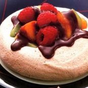 Fruit Filled Chocolate Meringues