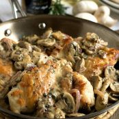 chicken breasts with mushroom and onion dijon sauce