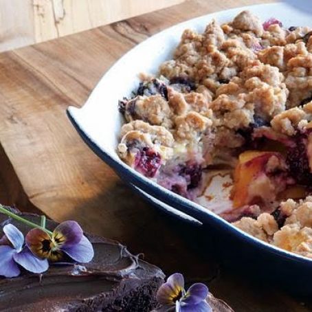 NECTARINE-BLACKBERRY CRISP