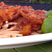 Slow Cooker Summer Pasta Sauce with Fresh Basil