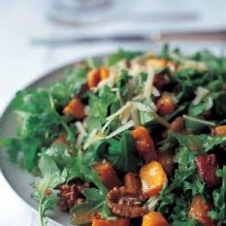 Squash - Roasted Butternut Squash Salad with Warm Cider Vinaigrette