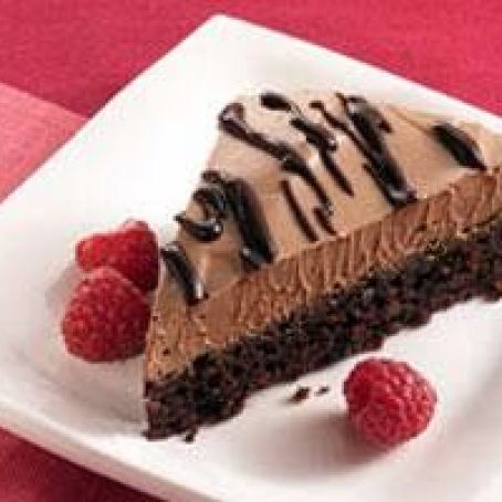 Raspberry Mousse Brownies