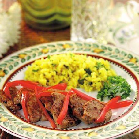 Pork & Red Pepper Skillet