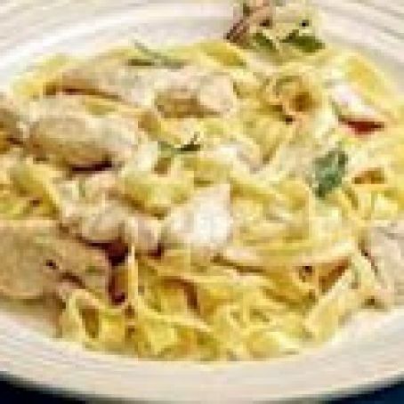 Chicken Alfredo with Fettuccini Noodles