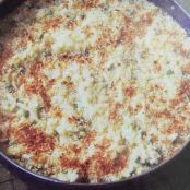 Sweet Pea Risotto Gratin