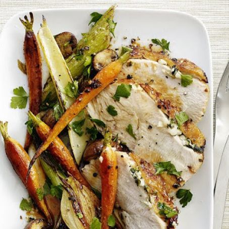 Skillet Turkey With Roasted Vegetables