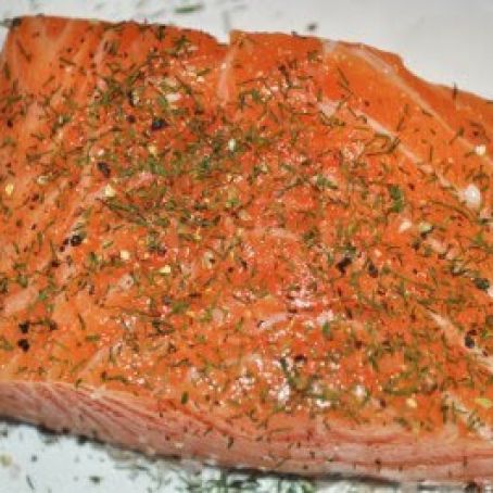Salmon Baked in Foil  (with Lime Butter Sauce)