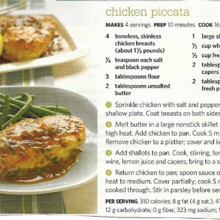 CHICKEN PICCATA