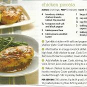 CHICKEN PICCATA