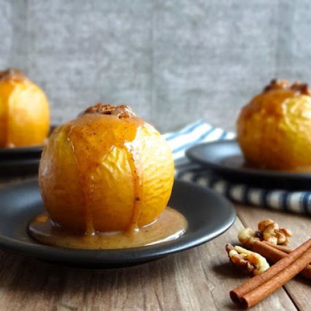 Baked Apples in Gin