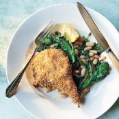 Panko-Crusted Pork Chops With Roasted Broccoli Rabe