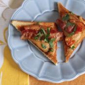 BLT Toast Points with Welsh Rarebit