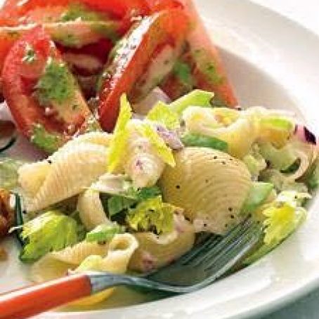 Creamy Pasta Salad with Celery