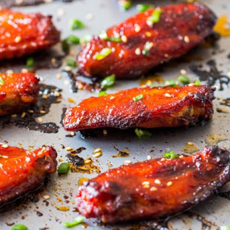 Korean Baked Gochujang Chicken Wings