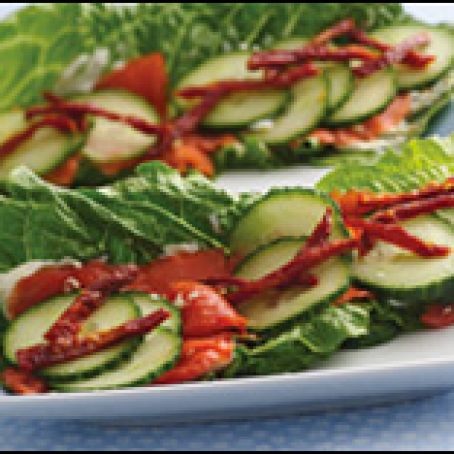 Smokey Salmon Lettuce Wraps
