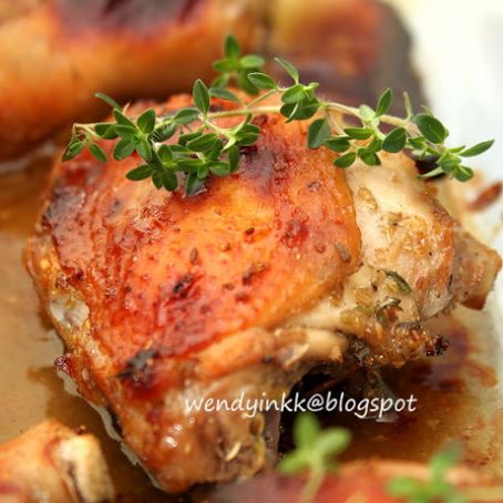 CHICKEN - Fennel Thyme Honey Roasted Chicken