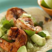 Chipotle Shrimp Taco with Avocado Salsa Verde
