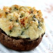 Artichoke Spinach Dip Stuffed Mushrooms