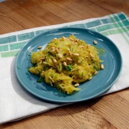 Roasted Spaghetti Squash with Curry-Shallot Butter