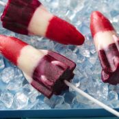 Red, White and Blueberry Lemonade Pops