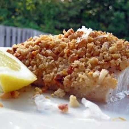 Macadamia nut crusted mahi-mahi