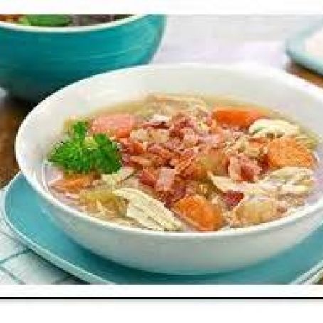 Chicken Stew with Bacon and Apples