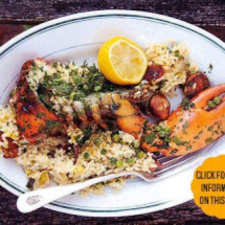 Seafood: Grilled Lobster Paella