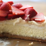 Layered Lemon Cheesecake with Brown Sugar Almond Crust