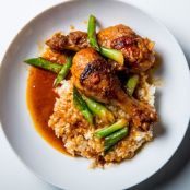 Gochujang-Braised Chicken and Crispy Rice