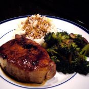Bourbon-Ginger Pork and Broccoli