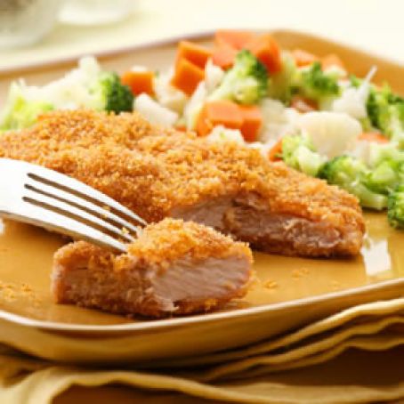 Golden Baked Pork Cutlets