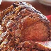 Roast Prime Rib with Madeira Sauce and Horseradish Sauce