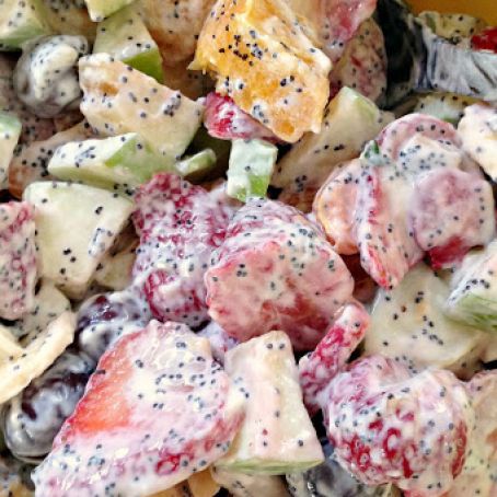 Fresh Fruit Salad & Poppyseed Dressing