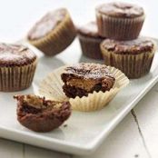 Peanut Butter Filled Brownie Cupcakes