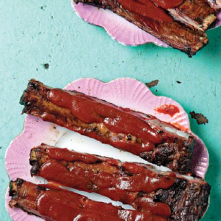 Kansas City-Style Spareribs with Barbecue Sauce
