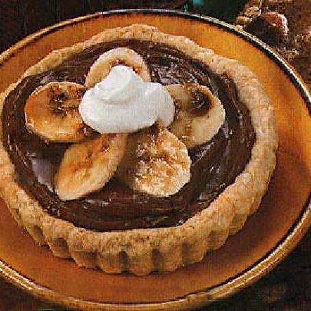 Banana Tartlets With Chocolate Custard