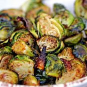 Roasted Brussels Sprouts with Balsamic and Honey Glaze