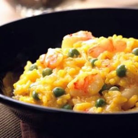 Shrimp and Pea Risotto