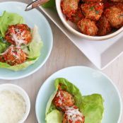 Baked Turkey, Quinoa & Zucchini Meatballs Recipe in Lettuce Wraps