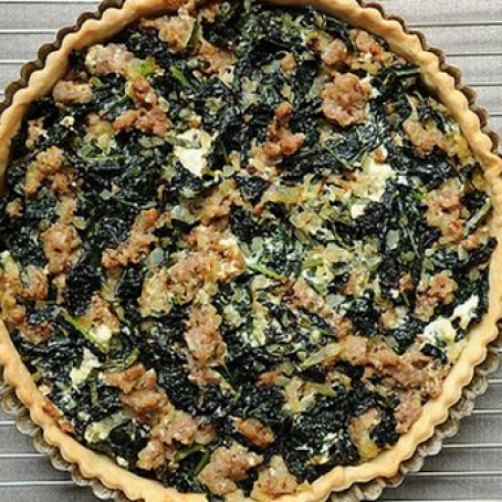 Sausage and Kale Dinner Tart